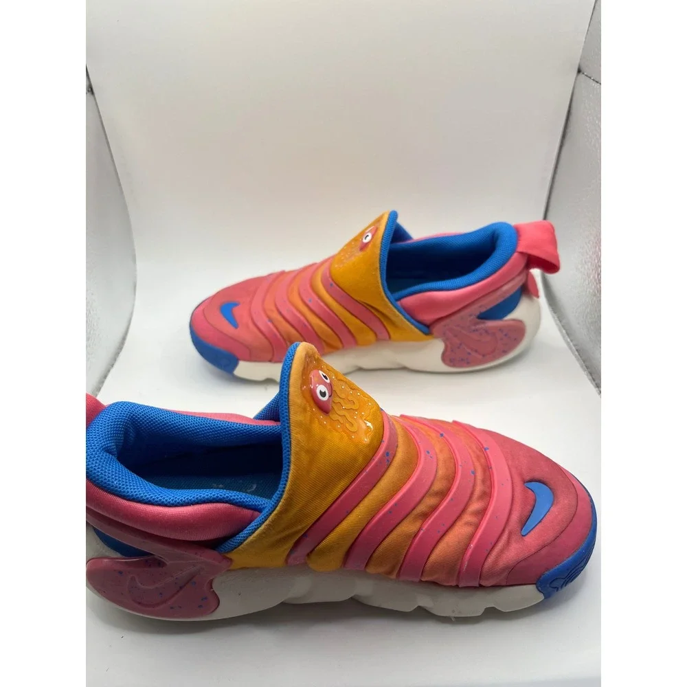 Nike Dynamo Free Toddler Shoes Blue‎ Pink Orange Monster Eyes Size 13C